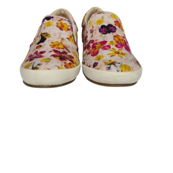 Taos Dandy Slip-On Sneakers Floral SIze 9.5 Crepe Textured Sole - Picture 3 of 13